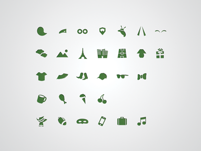 icons for "the Springbirds" App app icons illustration subcategories ui