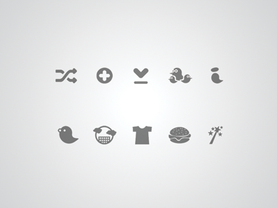 icon buttons for "the SpringBirds" app app button categories design icons illustration ui