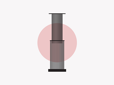 Aeropress aeropress brew cafe coffee cursordesign design icon lasramblas lines minimal pantone pink