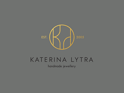 KATERINA LYTRA handmade jewellery cursordesign cursordesignstudio design fashion gold graphicdesign icon jewellery logo monogram style symbol