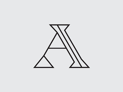 A for me a cursordesign cursordesignstudio font letter monogram outline serif symbol typeface typography vector