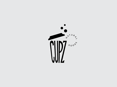 CUPZ natural goods barista black branding cafe coffee coffeecup cup cursordesign cursordesignstudio design font icon identity logo minimal natural vector