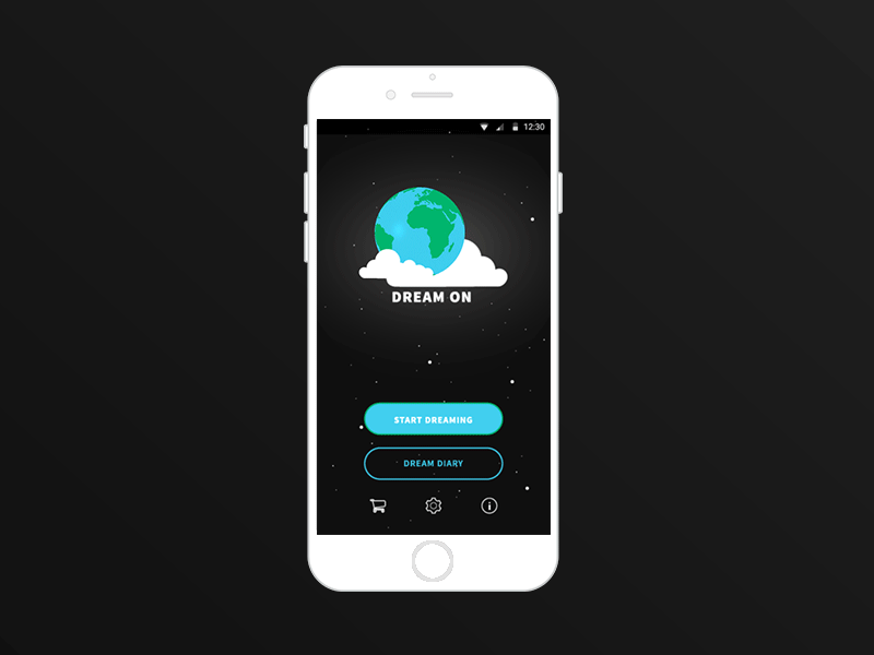App Redesign animation concept dream on mobile redesign space ui ux