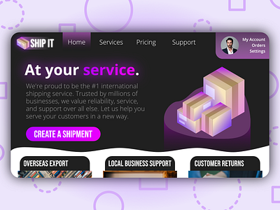 Shipping Service Landing Page