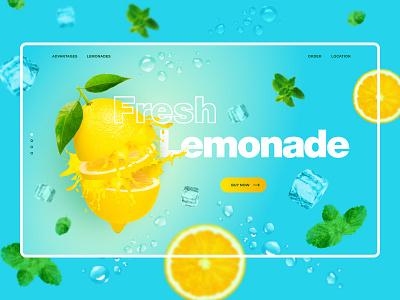 Lemonade concept color concept creativity dailydesign figma lemonade minimal photomanipulation photoshop ui webdesign website website design