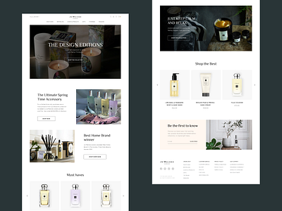 Jo Malone | E-commerce redesign concept cosmetic dailydesign e commerce figma minimal online store perfume ui webdesign website website design