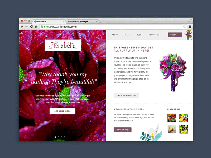 Flower Shop Website Design flowers responsive web website