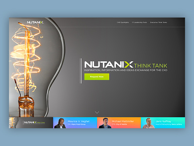 Nutanix CXO Slider Concept concept executive microsite responsive rwd slider web web design website