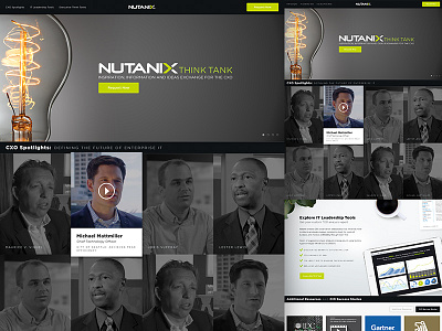 Nutanix CXO Microsite executives it microsite responsive rwd tech web web design website