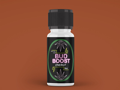 Bud Boost Energy adobe illustrator adobe photoshop advertising art branding cannabis energy drink illustration label design mock up package design product design vector