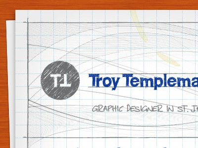 Troy Templeman Website Logo design development drawing illustration website