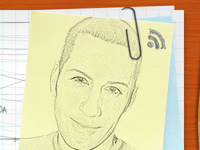 Troy Templeman Website Sketch design development drawing illustration paperclip website