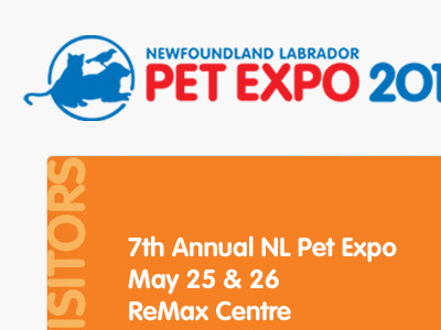 Newfoundland Labrador Pet Expo Website Header