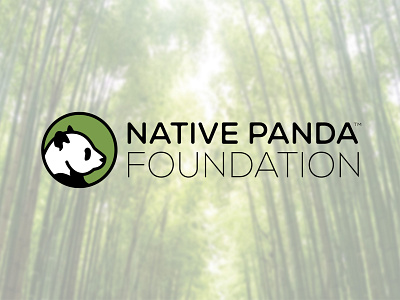 Native Panda Foundation bamboo branding conservation daily logo challenge endangered foundation logo panda