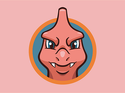 005 Charmeleon badge charmeleon collection fire icon illustration logo mascot pocket monster pokédex pokémon series