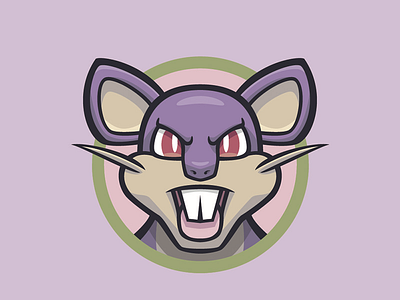 019 Rattata badge collection icon illustration logo mascot patch pokédex pokémon rattata series