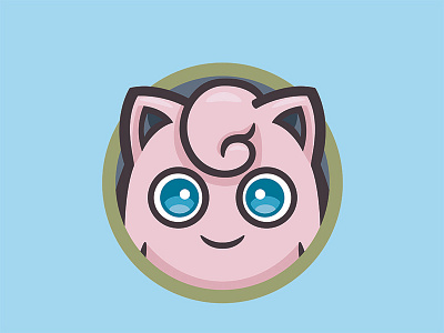 039 Jigglypuff badge collection icon illustration jigglypuff kanto logo mascot patch pokédex pokémon series