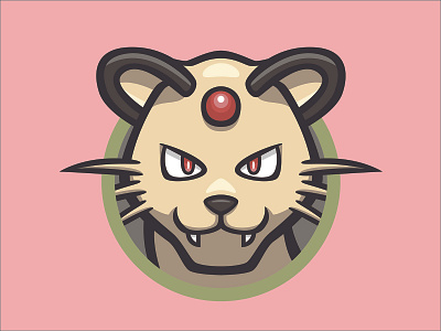 053 Persian badge collection icon illustration kanto logo mascot patch persian pokédex pokémon series