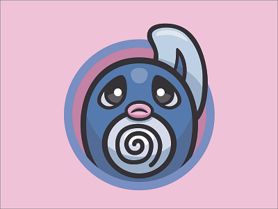 060 Poliwag badge collection icon illustration kanto mascot patch pokédex pokémon series