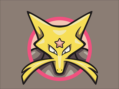 064 Kadabra badge collection icon illustration kanto mascot patch pokédex pokémon series