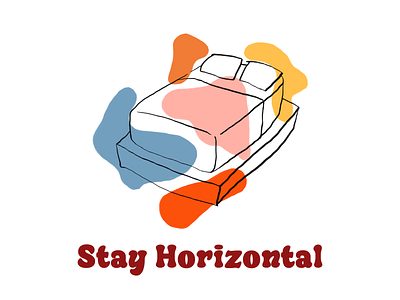 Stay Horizontal branding design gif illustration minimal typography