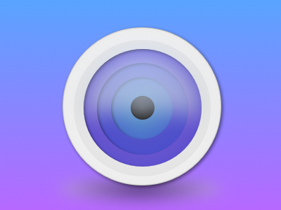 First Rebound - Aperture Icon Redesign (Xalion) aperture apple camera first icon rebound sketch