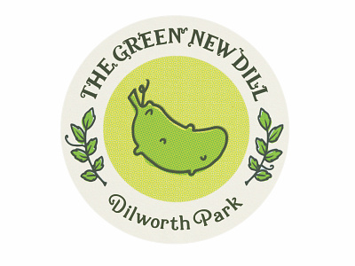 The Green New Dill (Logo) - A Restaurant Project branding design editing graphic design illustration illustration design logo typography