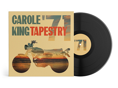 Carole King, Tapestry - Album Cover album art design graphic design illustration illustration design photography typography