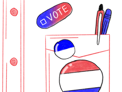 GIF THE VOTE + Giphy animation after effects gif gif animated illustration love vote voting