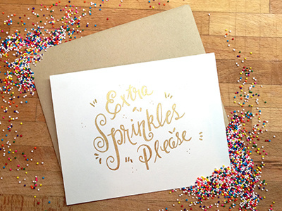 Extra Sprinkles Please hand lettering lettering letters type typography