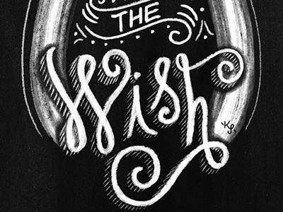 Wish chalk art chalk lettering hand lettering i remember whensday illustration thanksgiving wishbone