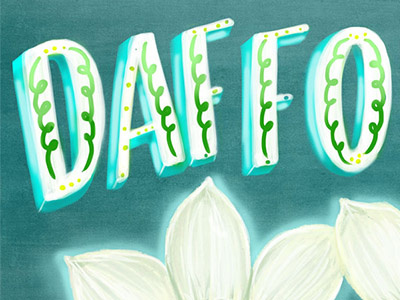 Daffodils i remember whensday daffodils flower spring lily illustration lettering