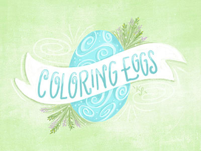 Easter Eggs i remember whensday spring illustration lettering easter egg