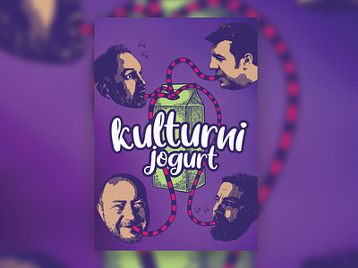 Kulturni Jogurt Band Poster band poster psychedelic purple rock