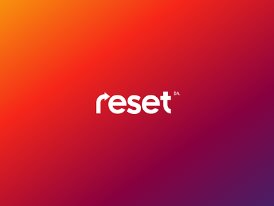 Reset - Digital Agency logo agency blue color digital logo orange red reset