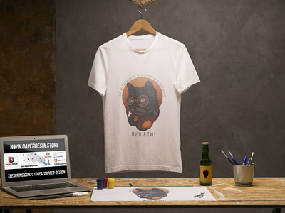 CatMusic T-shirt t shirt shirts cat music