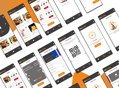 Marsaringar App adobexd food mobile app mobile design onsite order simple design ui