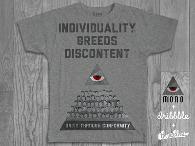 MONO T-Shirt - Threadless Competition all seeing eye dystopia evil government logo mono propaganda tee threadless tshirt