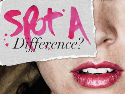 Spot A Difference? campaign girls hand generated hand generated type paint poster spot a difference teen