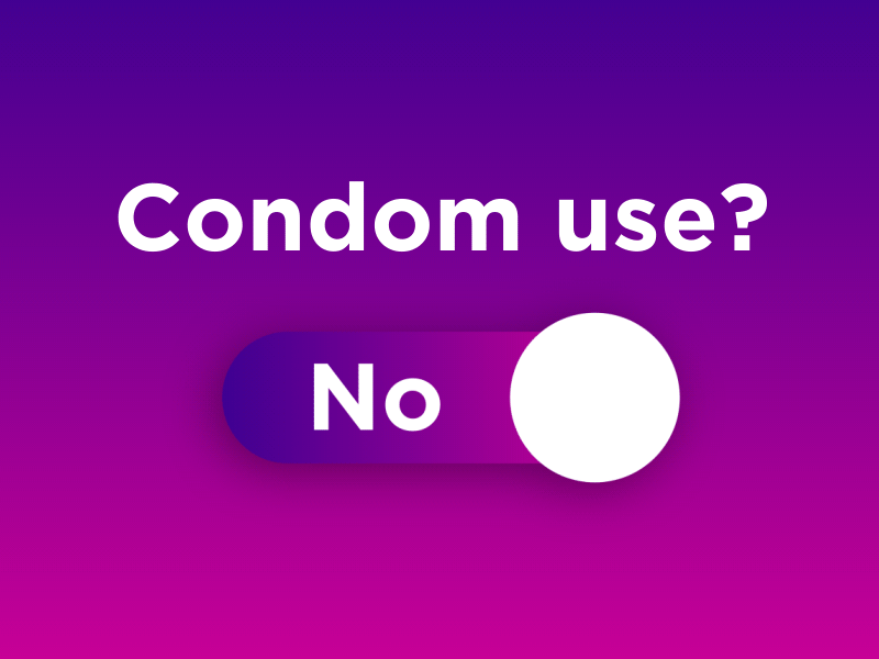 Woop - Condom Toggle design flat health app mobile animation mobile app motion purple ui ui ux design ux