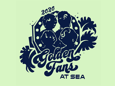 Golden Fans Illustration and Logo Work apparel design branding freelance illustrator graphic design illustration logo vector