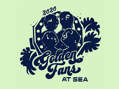 Golden Fans Illustration and Logo Work
