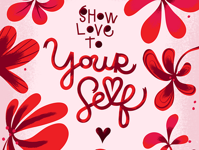 Show Love graphic design hand lettering illustration illustrator photoshop typogaphy vector