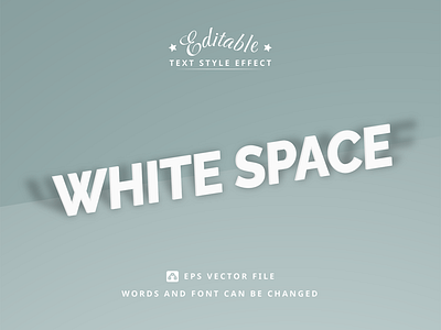 3D WHITE PERSPECTIVE EDITABLE TEXT EFFECT 3d text editable text effect font style text effect typography white text effect