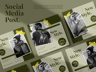 ELEGANT FASHION SOCIAL MEDIA POST DESIGN banner flyer poster social media design social media post square square flyer