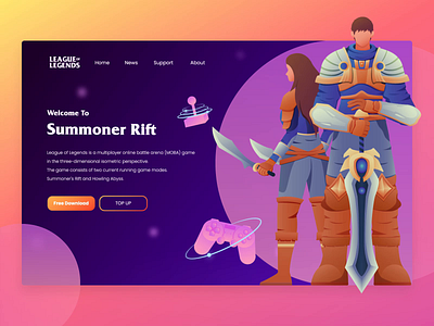 GameZone - Gaming Website Template For Elementor by sabbirmc for  WPDeveloper on Dribbble