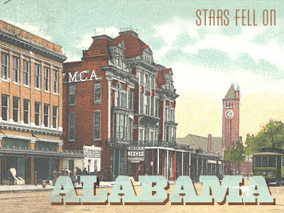 Alabama. alabama postcard stars fell on