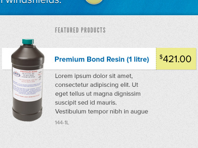 Premium Bond Resin blue ecommerce league gothic product proxima nova redesign store yellow