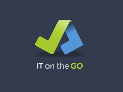 IT on the Go Logo app design logo