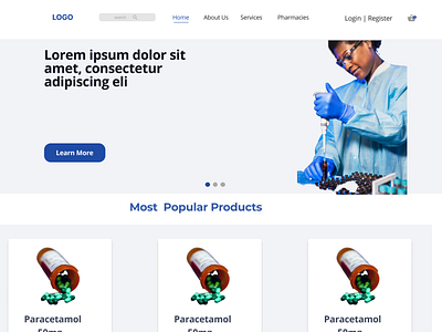 Pharmacy Website Design